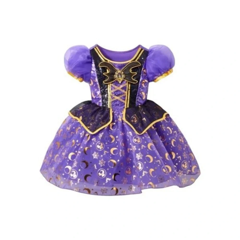 Minnie Mouse Witch Costume for Kids Hat and Dress-Size 4 - Picture 2 of 12